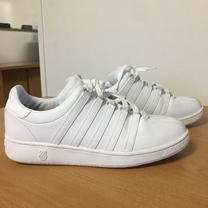 K-Swiss, men’s, white, 10 1/2